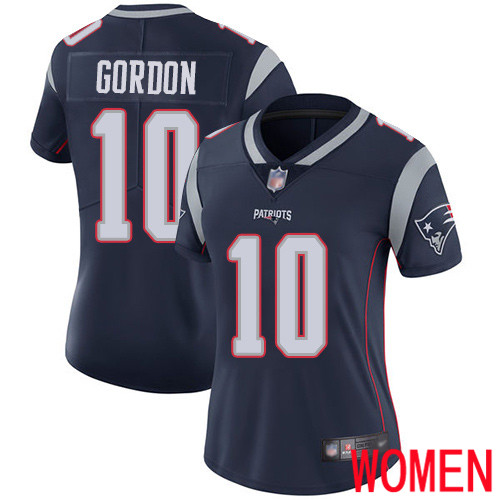 New England Patriots Football #10 Vapor Limited Navy Blue Women Josh Gordon Home NFL Jersey->new england patriots->NFL Jersey